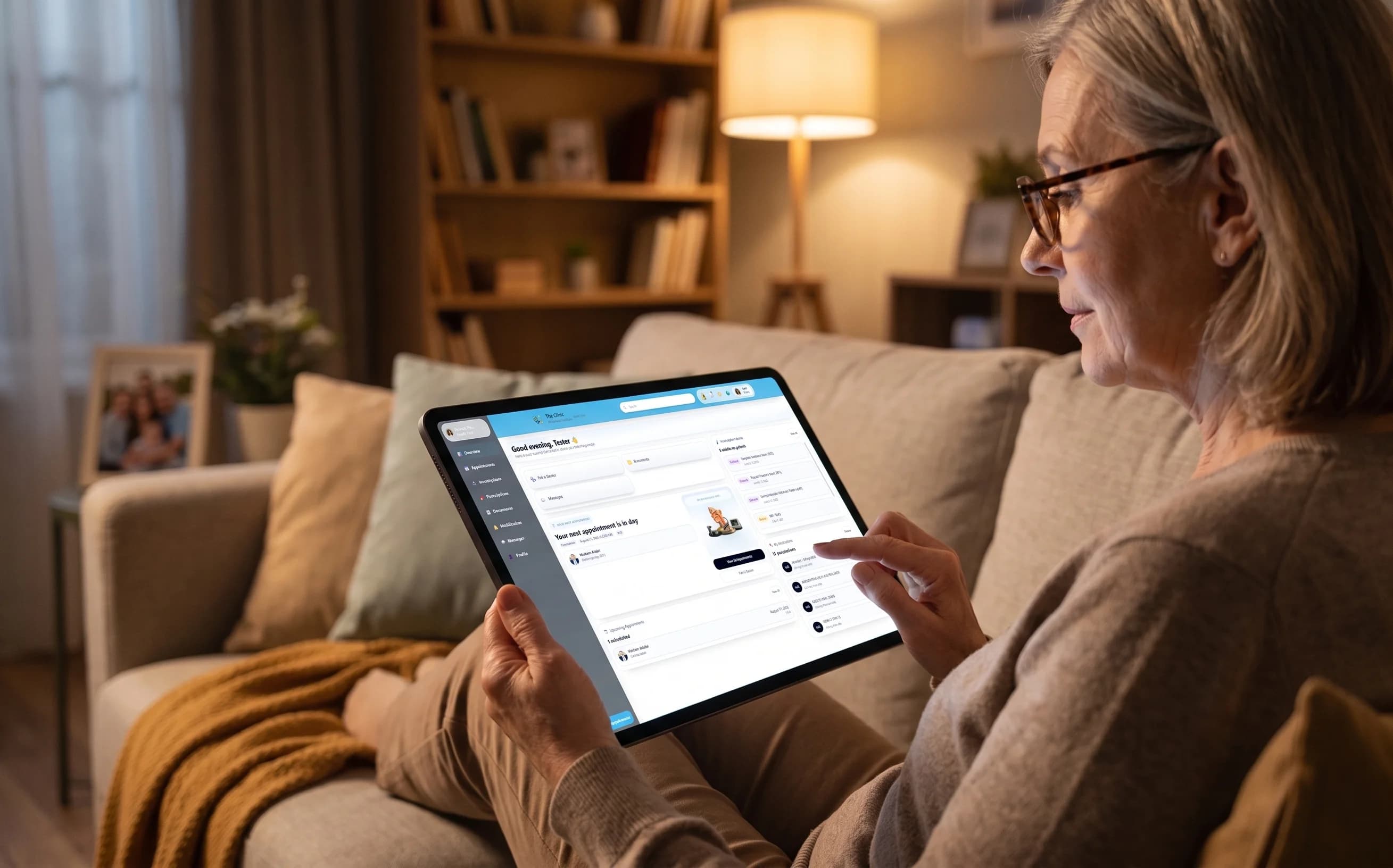 Patient self-booking flow on mobile